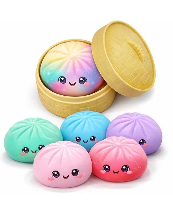 Dumpling Squishy Mystery Bun Fidget Toy